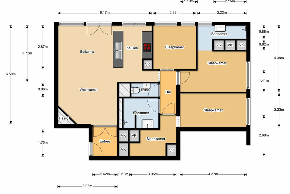 App. 3 slaapkamers in Knokke